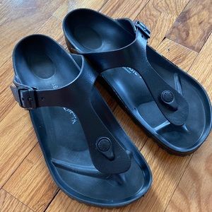 Black Rubber Birkenstocks